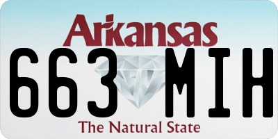 AR license plate 663MIH