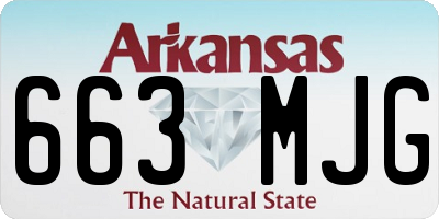 AR license plate 663MJG