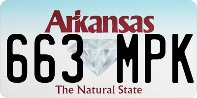 AR license plate 663MPK