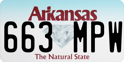 AR license plate 663MPW