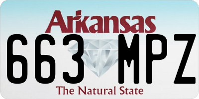 AR license plate 663MPZ