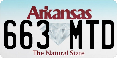 AR license plate 663MTD