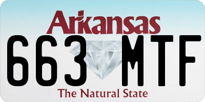 AR license plate 663MTF