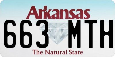 AR license plate 663MTH