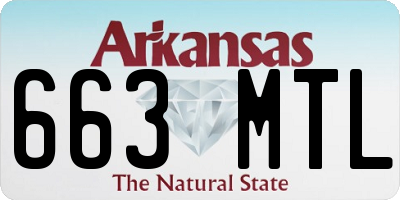 AR license plate 663MTL