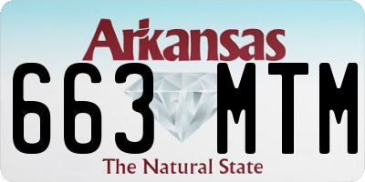 AR license plate 663MTM