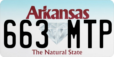 AR license plate 663MTP