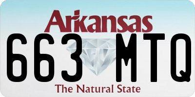AR license plate 663MTQ
