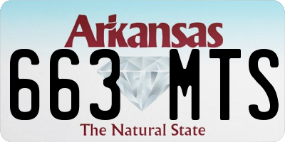 AR license plate 663MTS
