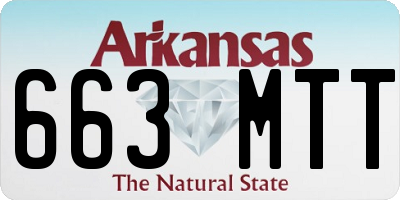 AR license plate 663MTT