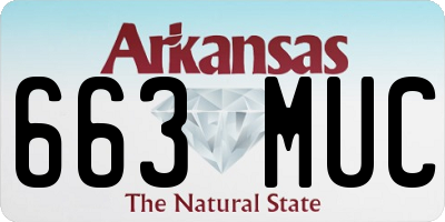 AR license plate 663MUC