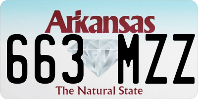 AR license plate 663MZZ