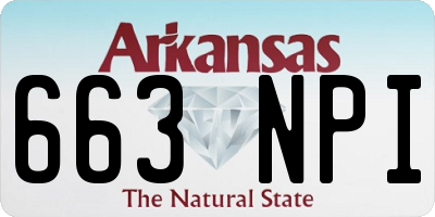 AR license plate 663NPI