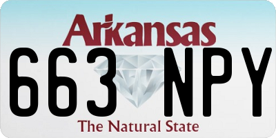AR license plate 663NPY