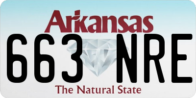 AR license plate 663NRE