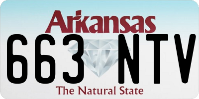 AR license plate 663NTV
