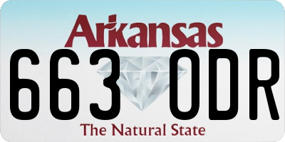 AR license plate 663ODR
