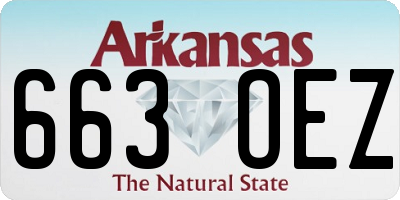 AR license plate 663OEZ