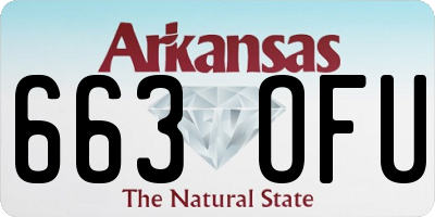 AR license plate 663OFU