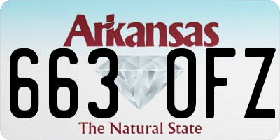 AR license plate 663OFZ