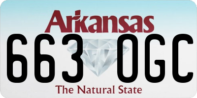 AR license plate 663OGC