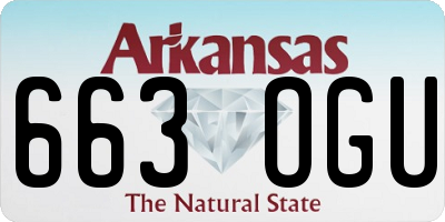 AR license plate 663OGU