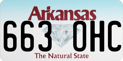 AR license plate 663OHC