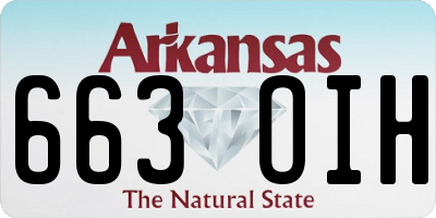 AR license plate 663OIH