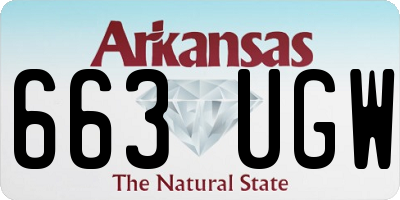 AR license plate 663UGW