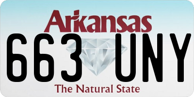 AR license plate 663UNY