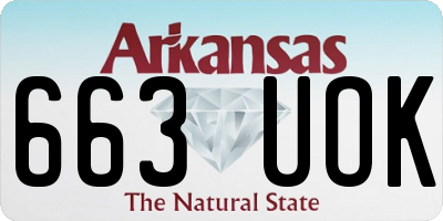 AR license plate 663UOK