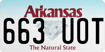 AR license plate 663UOT