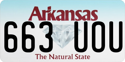 AR license plate 663UOU