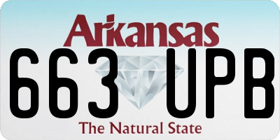 AR license plate 663UPB