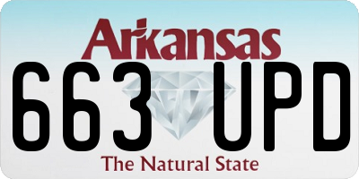 AR license plate 663UPD