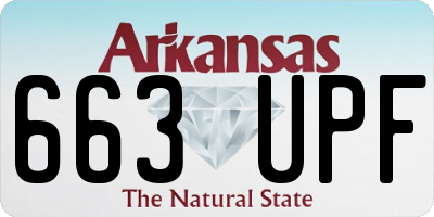 AR license plate 663UPF
