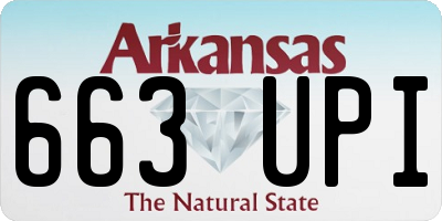 AR license plate 663UPI