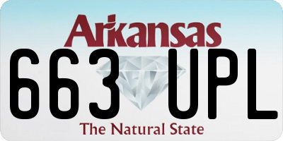 AR license plate 663UPL