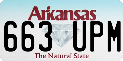AR license plate 663UPM