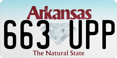 AR license plate 663UPP