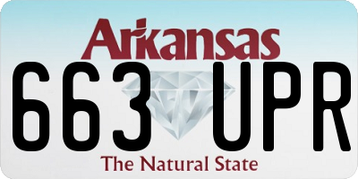 AR license plate 663UPR