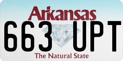 AR license plate 663UPT