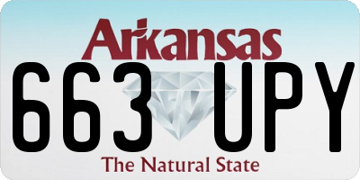 AR license plate 663UPY