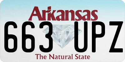 AR license plate 663UPZ