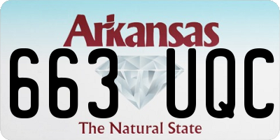 AR license plate 663UQC