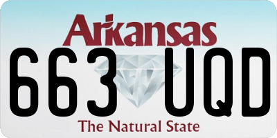 AR license plate 663UQD