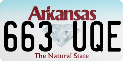AR license plate 663UQE