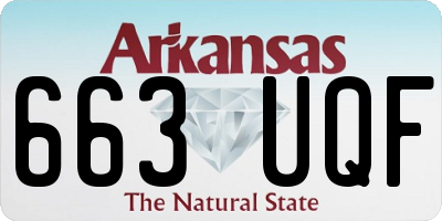 AR license plate 663UQF