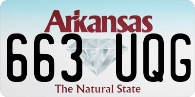AR license plate 663UQG