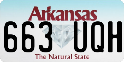 AR license plate 663UQH